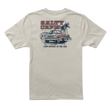 SALTY CREW TRUCK STOP BOYS TEE MOONBEAM