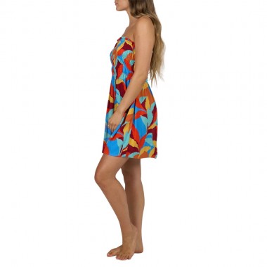 SALTY CREW WINDWARD COVER UP DRESS CHILI PEPPER