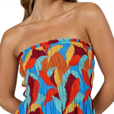 SALTY CREW WINDWARD COVER UP DRESS CHILI PEPPER