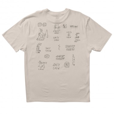 SALTY CREW X LB REEL TEE OFF WHITE