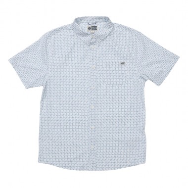 SALTY CREW BREEZER PERF BUTTON UP SHIRT OFF WHITE