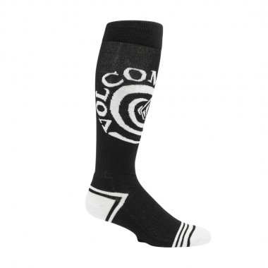 VOLCOM SPIRAL OVER-THE-CALF SNOW SOCKS BLACK