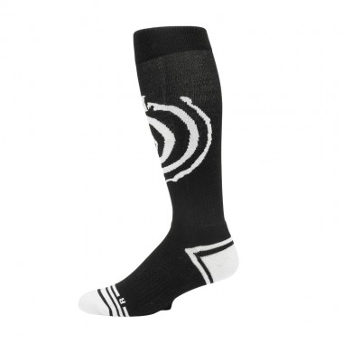 VOLCOM SPIRAL OVER-THE-CALF SNOW SOCKS BLACK