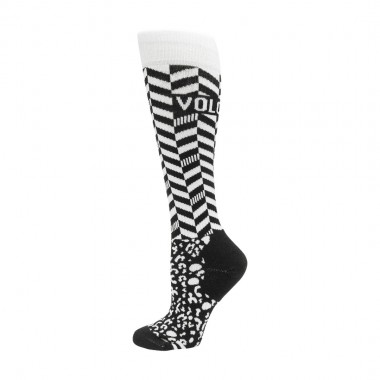 VOLCOM CHEETAH CHEV OTC W SNOW SOCKS BLACK