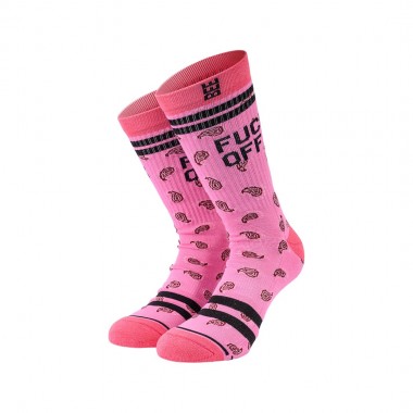 BEE UNUSUAL FCK OFF LIMITED EDITION OG SOCKS PINK