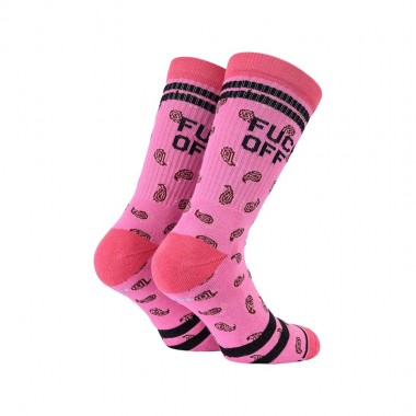 BEE UNUSUAL FCK OFF LIMITED EDITION OG SOCKS PINK