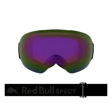 RED BULL SPECT BENT M SNOW GOGGLES MT BLK/ORANGE W PURPLE MIRR