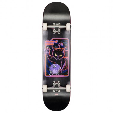 GLOBE G1 MASTER OF CHAOS COMPLETE SKATE BLACK CAT 8.0