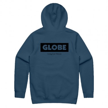 GLOBE LIVING LOW VELOCITY HOODIE STEEL BLUE