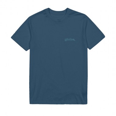 GLOBE BLOCK TEE STEEL BLUE
