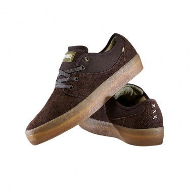 GLOBE MAHALO SHOES DARK BROWN/CREPE