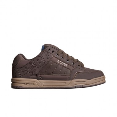 GLOBE TILT SHOES BROWN/BLUE/TARTAN