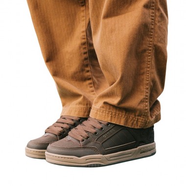 GLOBE TILT SHOES BROWN/BLUE/TARTAN