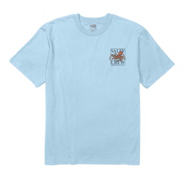 SALTY CREW INK SLINGER TEE CLEAR SKY