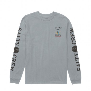 SALTY CREW TAILED LS TEE QUARRY