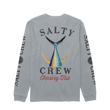SALTY CREW TAILED LS TEE QUARRY