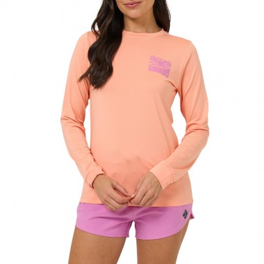 SALTY CREW RISE AND SMILE W SUNSHIRT PAPAYA