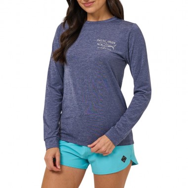 SALTY CREW SHARK ANATOMY W SUNSHIRT BRIGHT NAVY