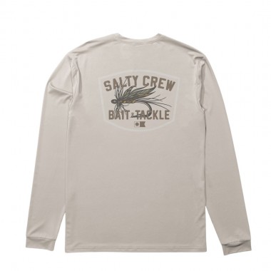 SALTY CREW FISHING CO LS SUNSHIRT NATURAL