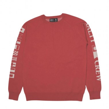 SALTY CREW ALPHA KNIT CREW WASHED RED