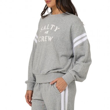 SALTY CREW MARITIME W CREW ATHLETIC HEATHER
