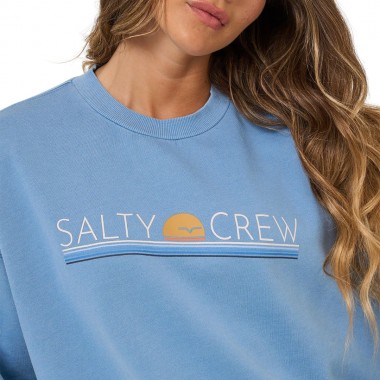 SALTY CREW HORIZON W CREW ASH BLUE