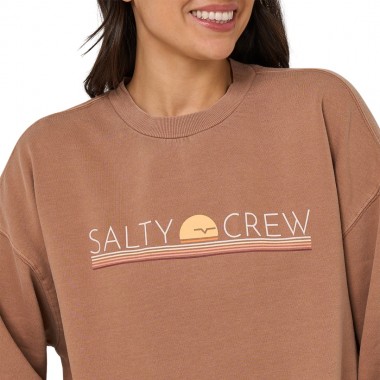 SALTY CREW HORIZON W CREW MOCHA