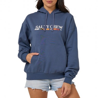 SALTY CREW FLAG W HOODIE VINTAGE INDIGO