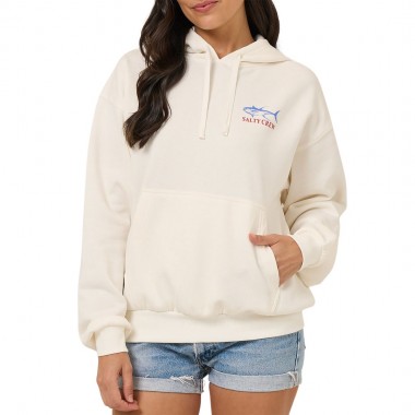 SALTY CREW OVERLAY W HOODIE OFF WHITE