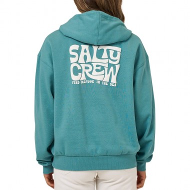 SALTY CREW FREESTYLE W HOODIE TEAL