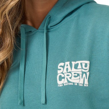 SALTY CREW FREESTYLE W HOODIE TEAL
