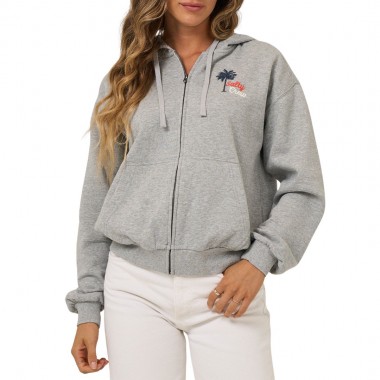 SALTY CREW FIRST PLACE W ZIP HOODIE ATHLETIC HEATHER