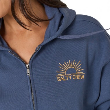 SALTY CREW FIRST PLACE W ZIP HOODIE VINTAGE INDIGO