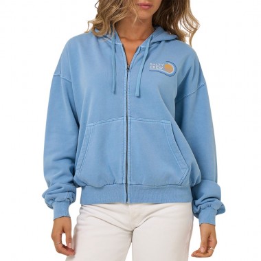 SALTY CREW OMBRE WAVE W ZIP HOODIE ASH BLUE