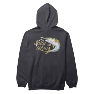 SALTY CREW YELLOW TAILED ZIP HOODIE BLACK