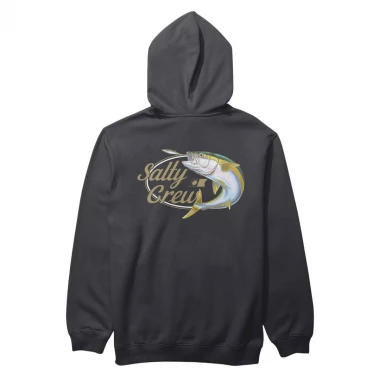SALTY CREW YELLOW TAILED ZIP HOODIE BLACK