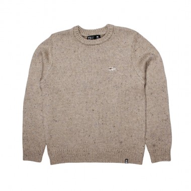 SALTY CREW DUSK KNIT CREW MOONBEAM