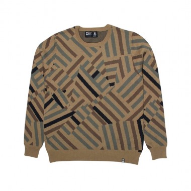 SALTY CREW DAZZLE KNIT CREW KHAKI DAZZLE