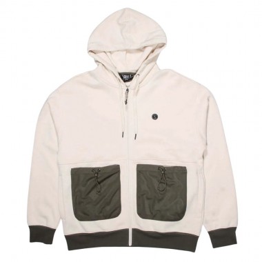 SALTY CREW DECKHAND ZIP HOODIE BIRCH
