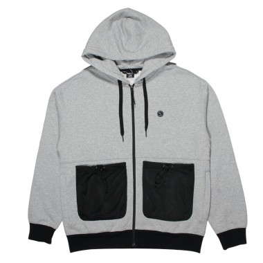 SALTY CREW DECKHAND ZIP HOODIE GREY HEATHER