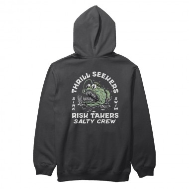 SALTY CREW ANGLER FISH MONSTER HOODIE BLACK