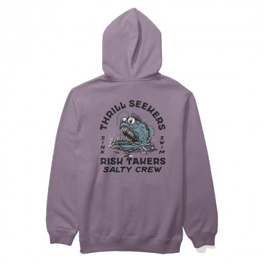 SALTY CREW ANGLER FISH MONSTER HOODIE GRAPE