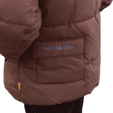 SALTY CREW STORM DOWN PUFFER JACKET ROCKY ROAD