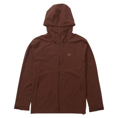 SALTY CREW CONTOUR WINDBREAKER SHELL JACKET ROCKY ROAD