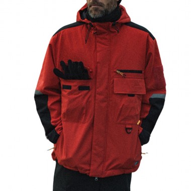 SALTY CREW PILOT JACKET WASHED RED