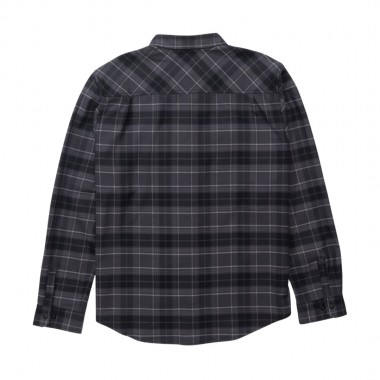 SALTY CREW FATHOM TECH FLANNEL LS SHIRT BLACK GREY