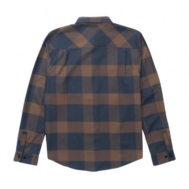 SALTY CREW FATHOM TECH FLANNEL LS SHIRT NAVY/RUST