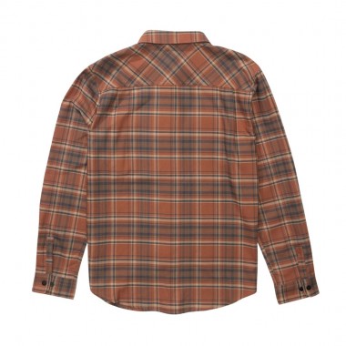 SALTY CREW FATHOM TECH FLANNEL LS SHIRT RUSSET