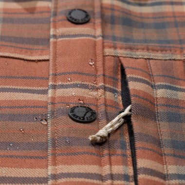 SALTY CREW FATHOM TECH FLANNEL LS SHIRT RUSSET