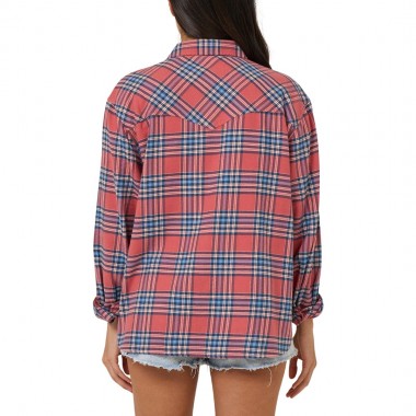 SALTY CREW OUT WEST W FLANNEL LS SHIRT ROSE